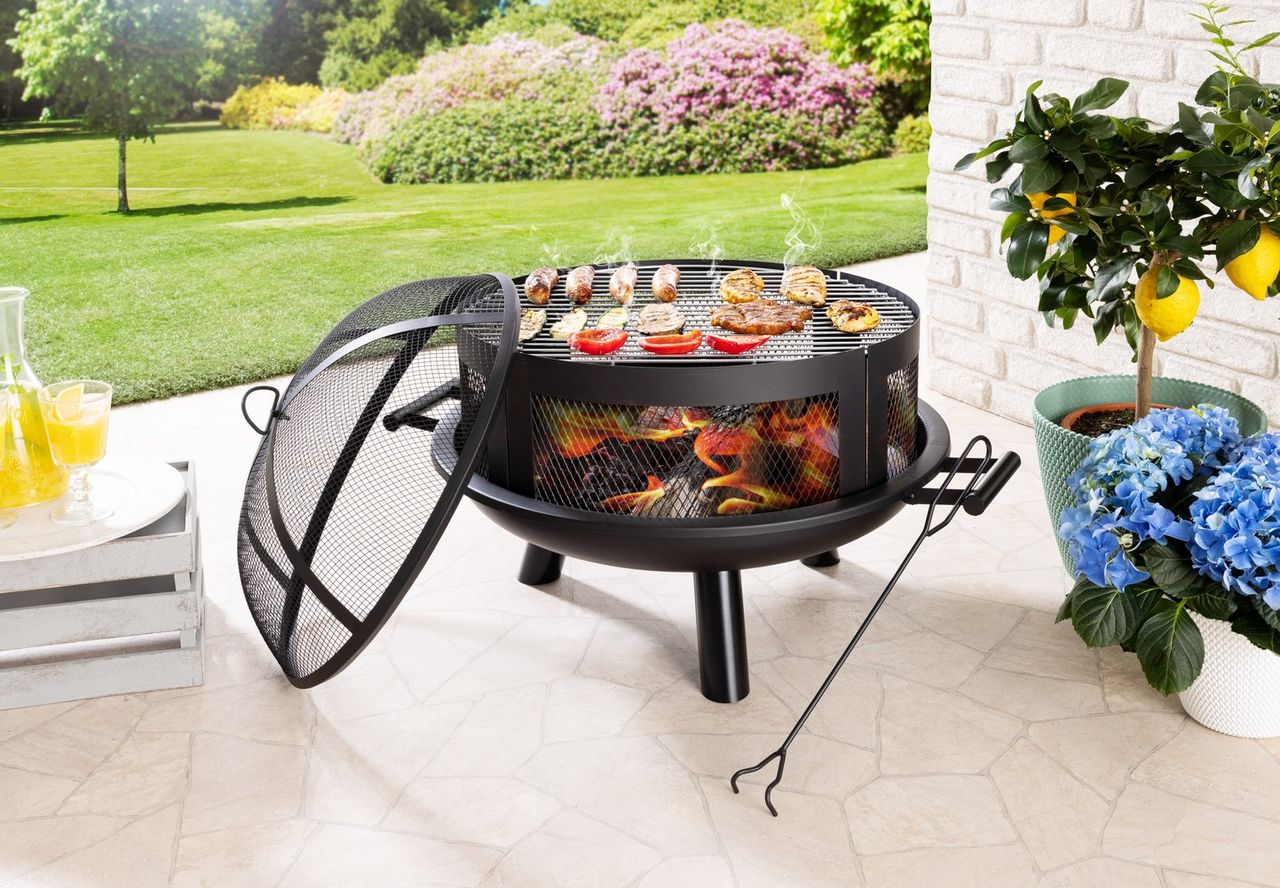 grillgourmet Grill-Feuerschale 2in1