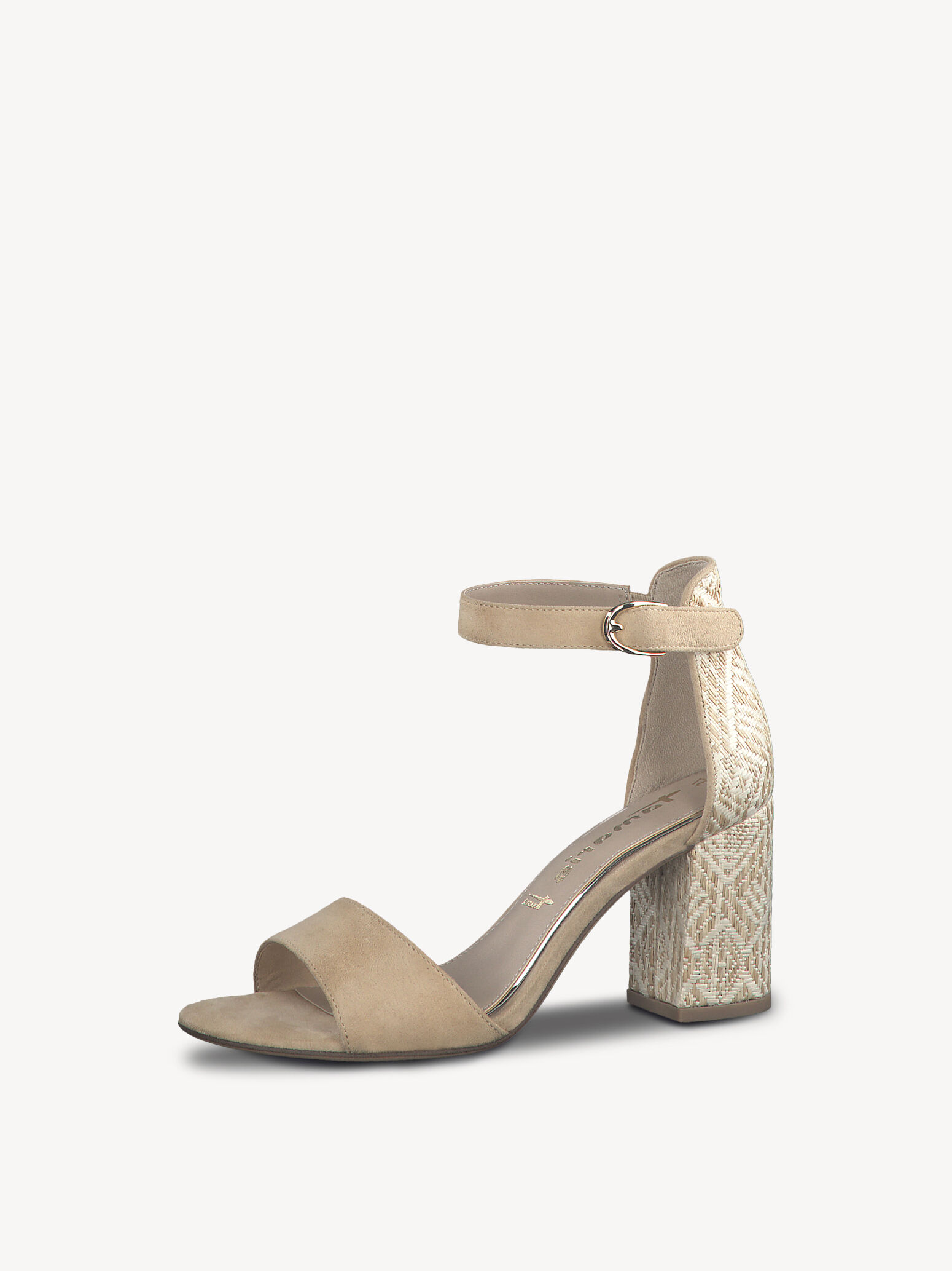 Sandale à talon - beige