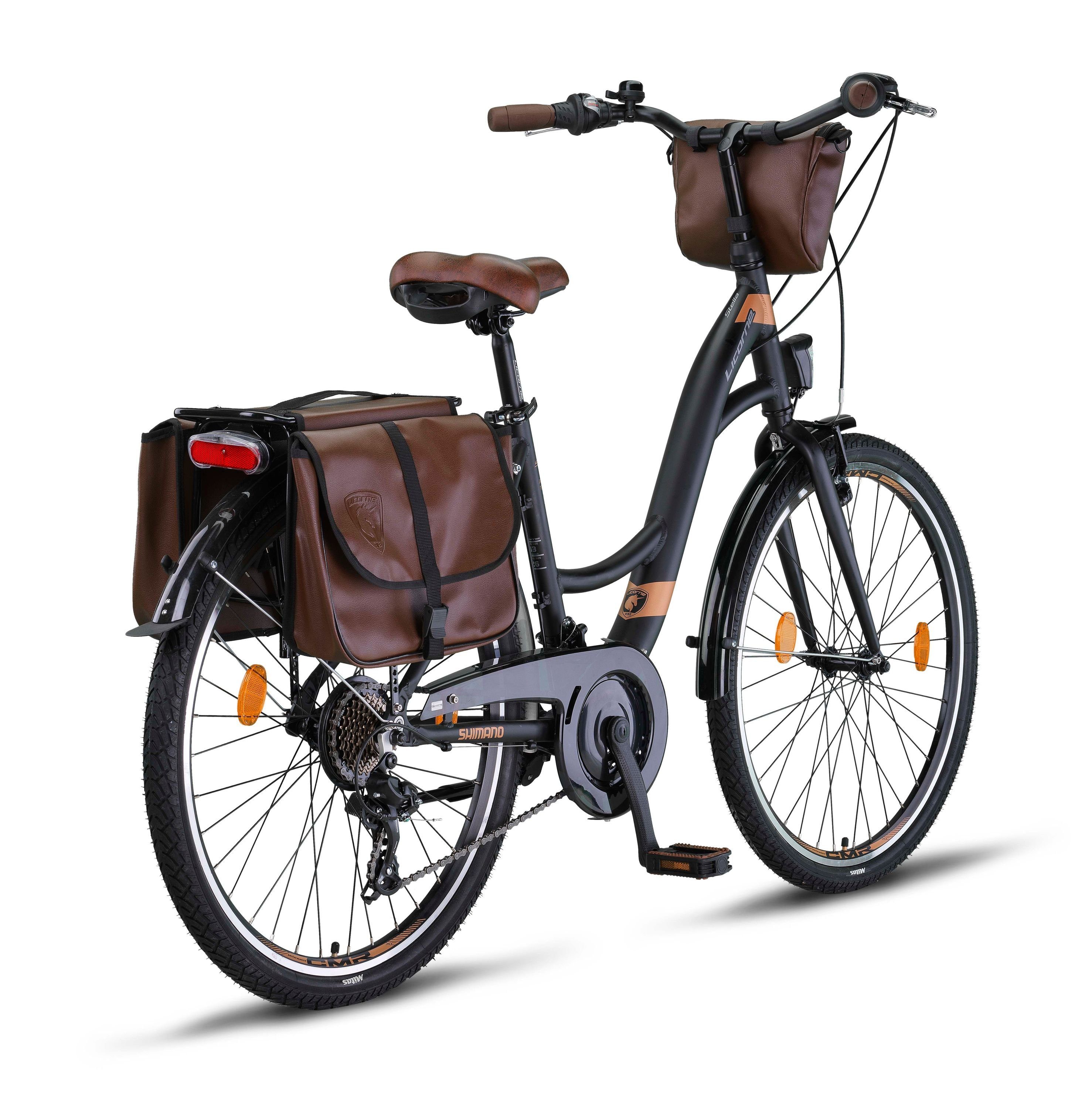 Licorne Bike Cityrad Licorne Bike Stella Plus Premium City Bike Aluminium, 21 Gang
