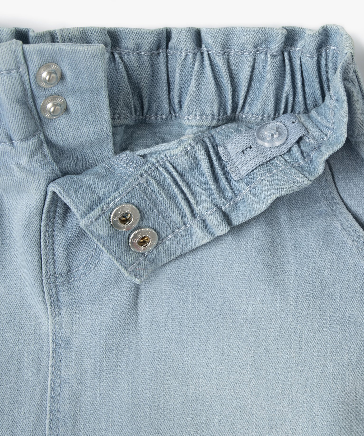 Jupe bébé fille en jean coloris délavé bleu | GEMO