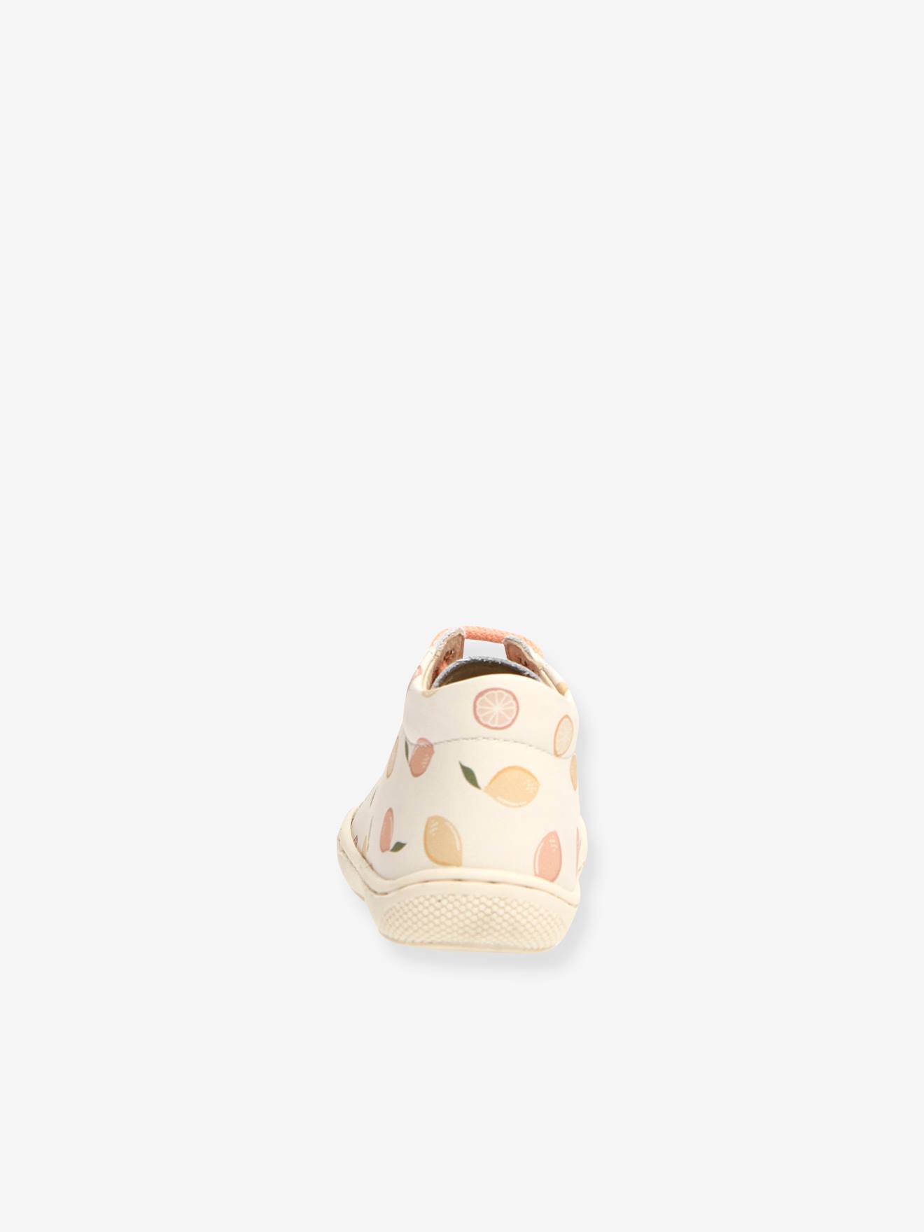 Naturino Baby Lauflernschuhe mit Schnürung Cocoon NATURINO, Zitronen - weiß