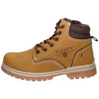 Top Gun Schnür Boots in gelb