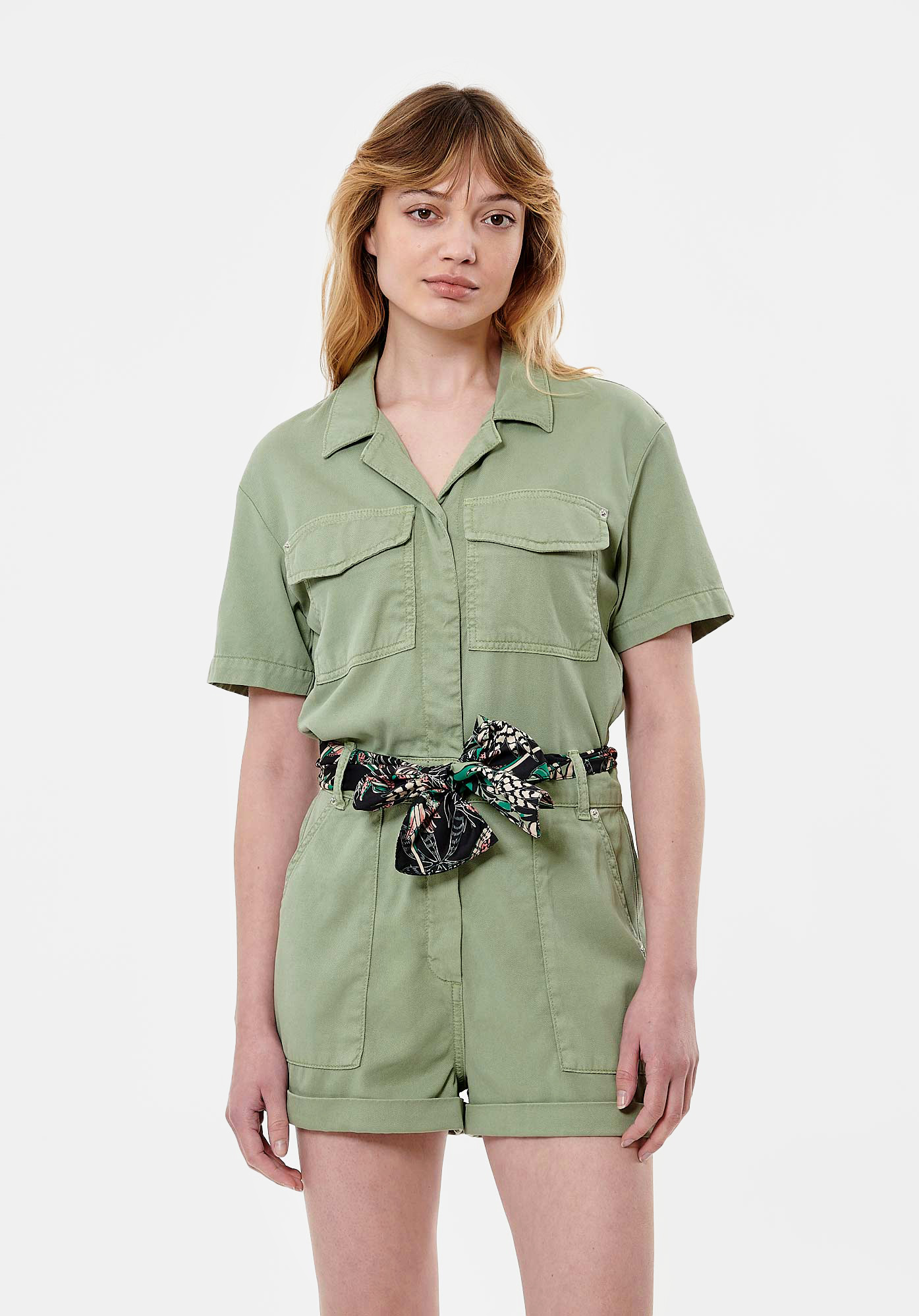 ARTUR  Combishort kaki Femme