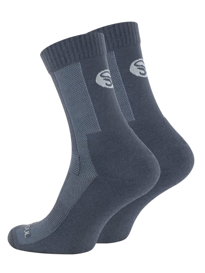Stark Soul® Merino Outdoor Trekking Socken in grau günstig kaufen
