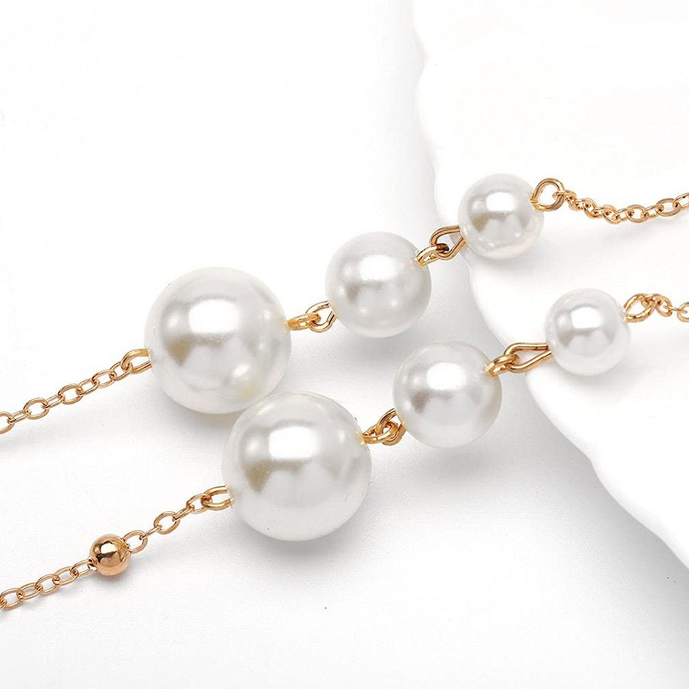 Tian Dee Brillenkette Mode Frauen Glaskette Gold Perle Frauen Sonnenbrillen Kette