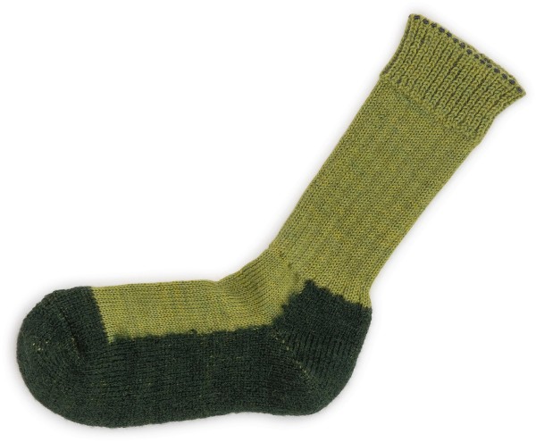Hirsch Natur Kids ~ Trekking-Socke ~ maigrün/tanne