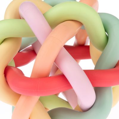 TIAKI Hundespielzeug TPR Regenbogenball