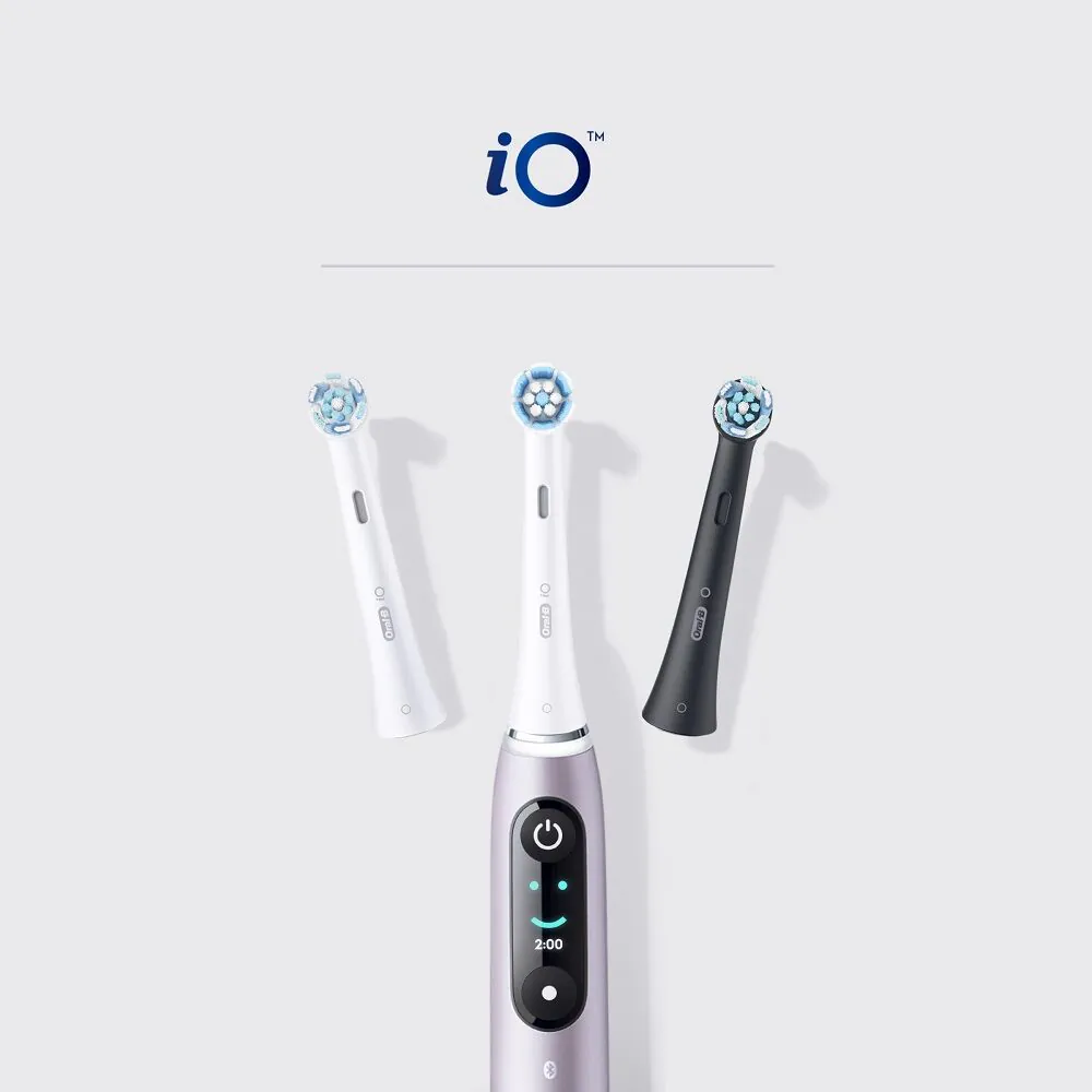 „Oral-B Io Ultimate Clean“ juodos dantų šepetėlio galvutės