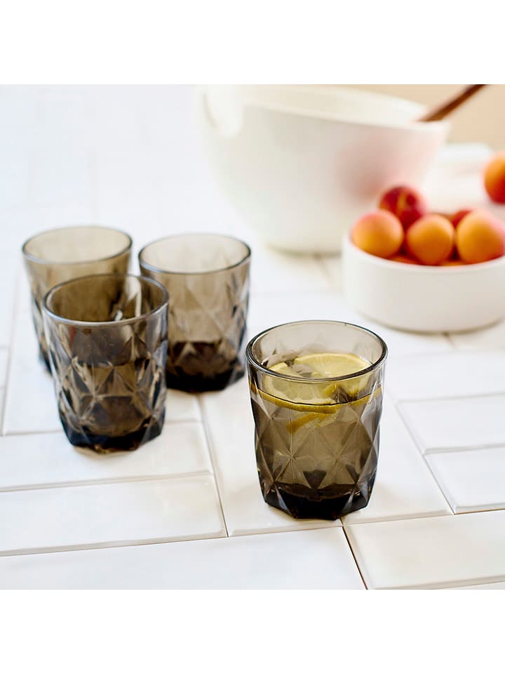 Homla 4er-Set: Gläser ''Lunna'' in Grau - 290 ml günstig kaufen onesize