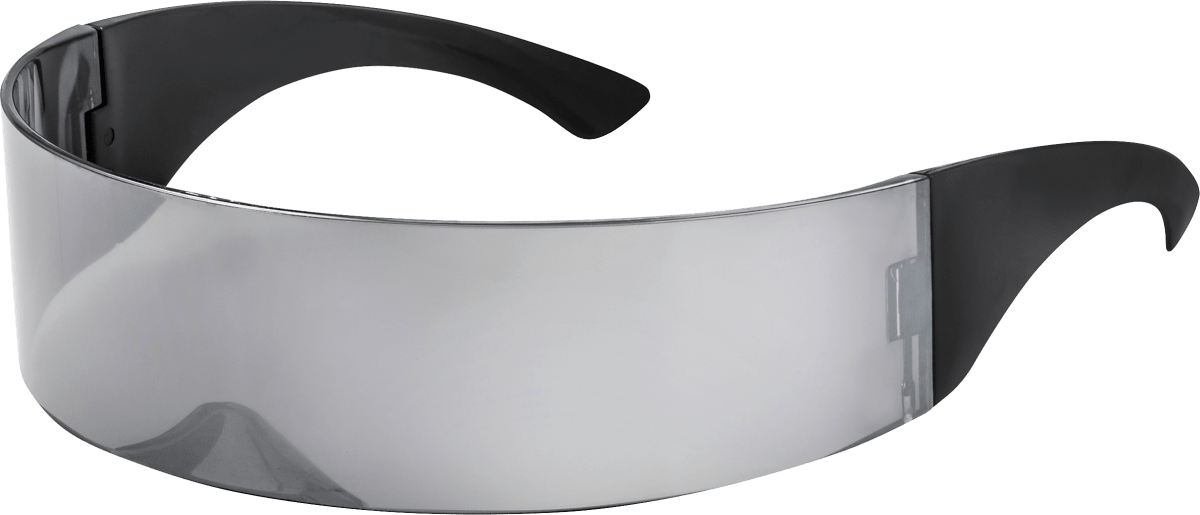 Futuristische Party-Brille, Monoshield, 1 St