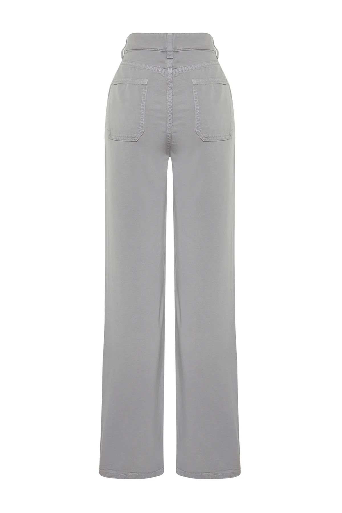 Trendyol Collection  Graue Jeans mit niedriger Taille und weitem Bein aus 100 % Tencel™ TWOSS23JE00219