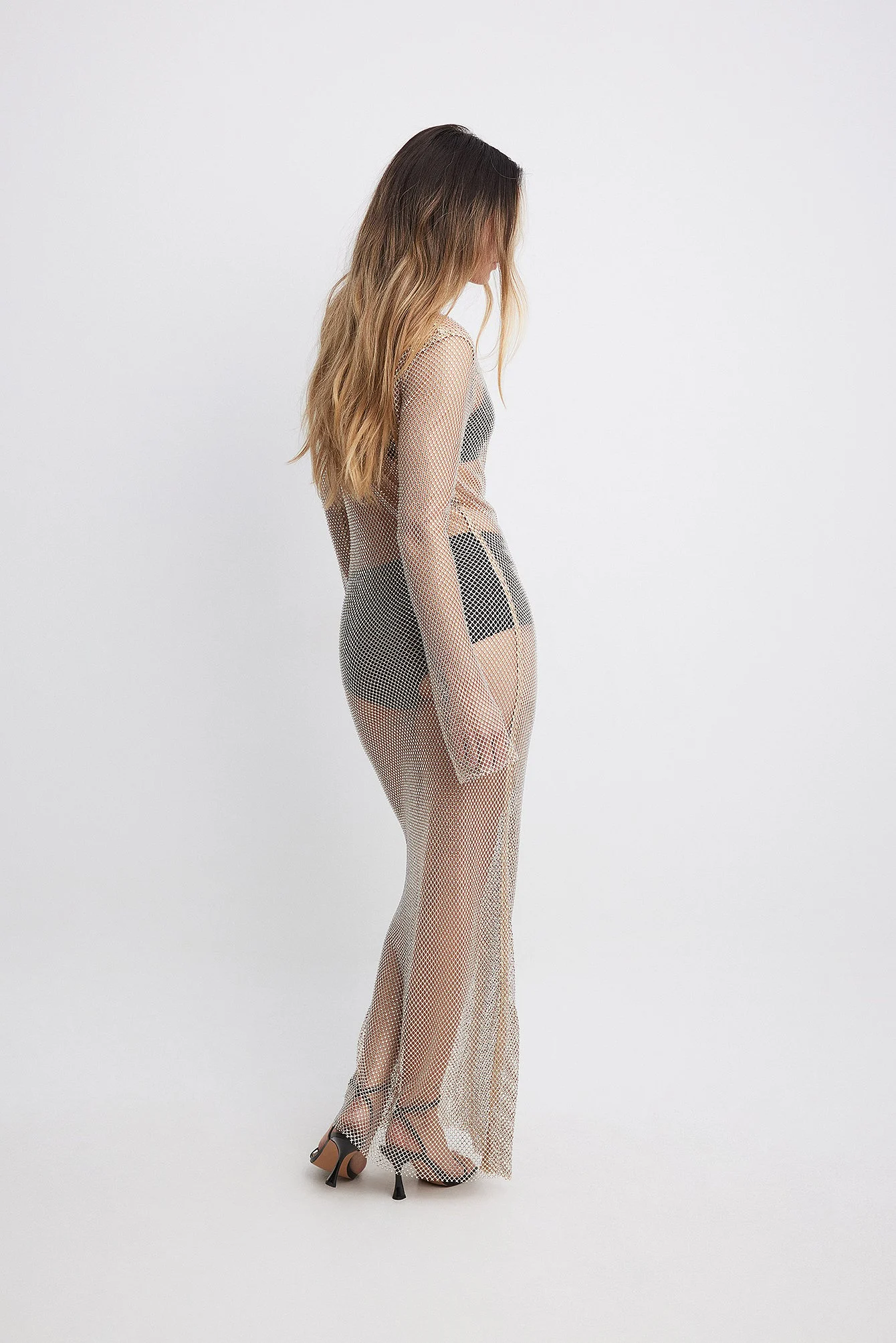Glitzerndes Maxikleid
