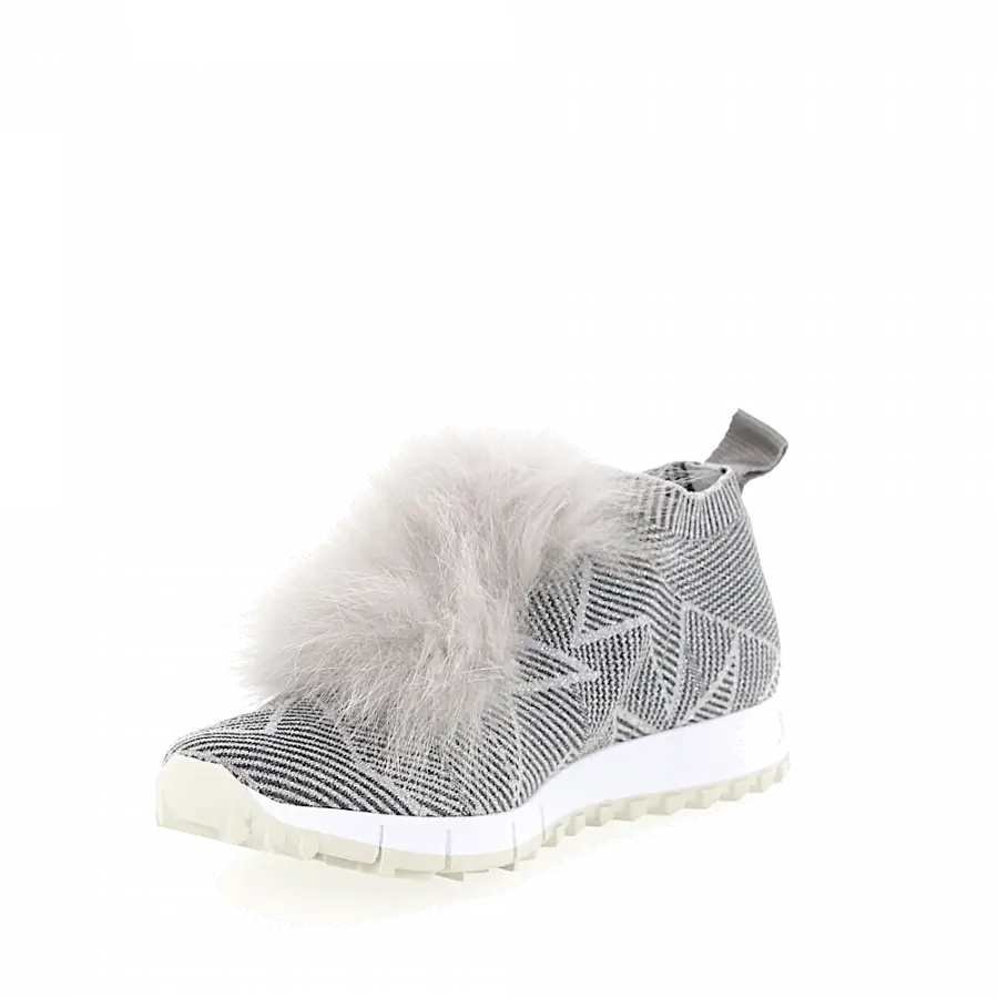 Jimmy Choo - Slip Ons NORWAY Logo silber - grau