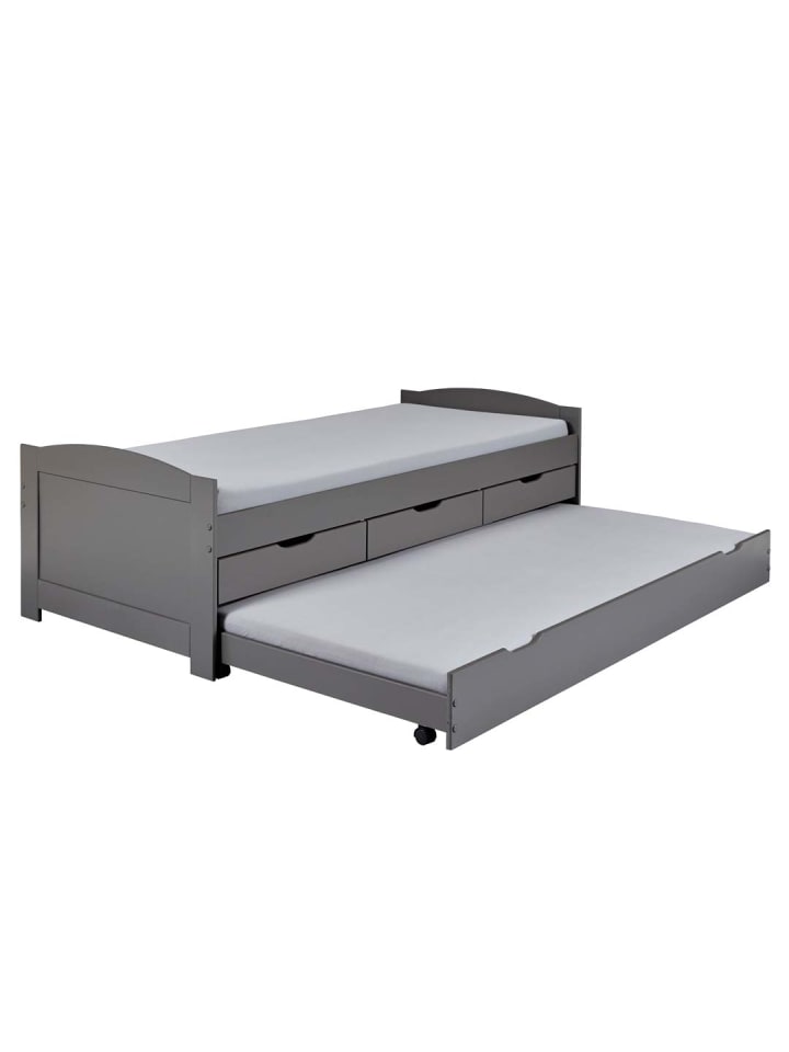 ebuy24 Bett Lena Grau 205 x 98 cm günstig kaufen onesize