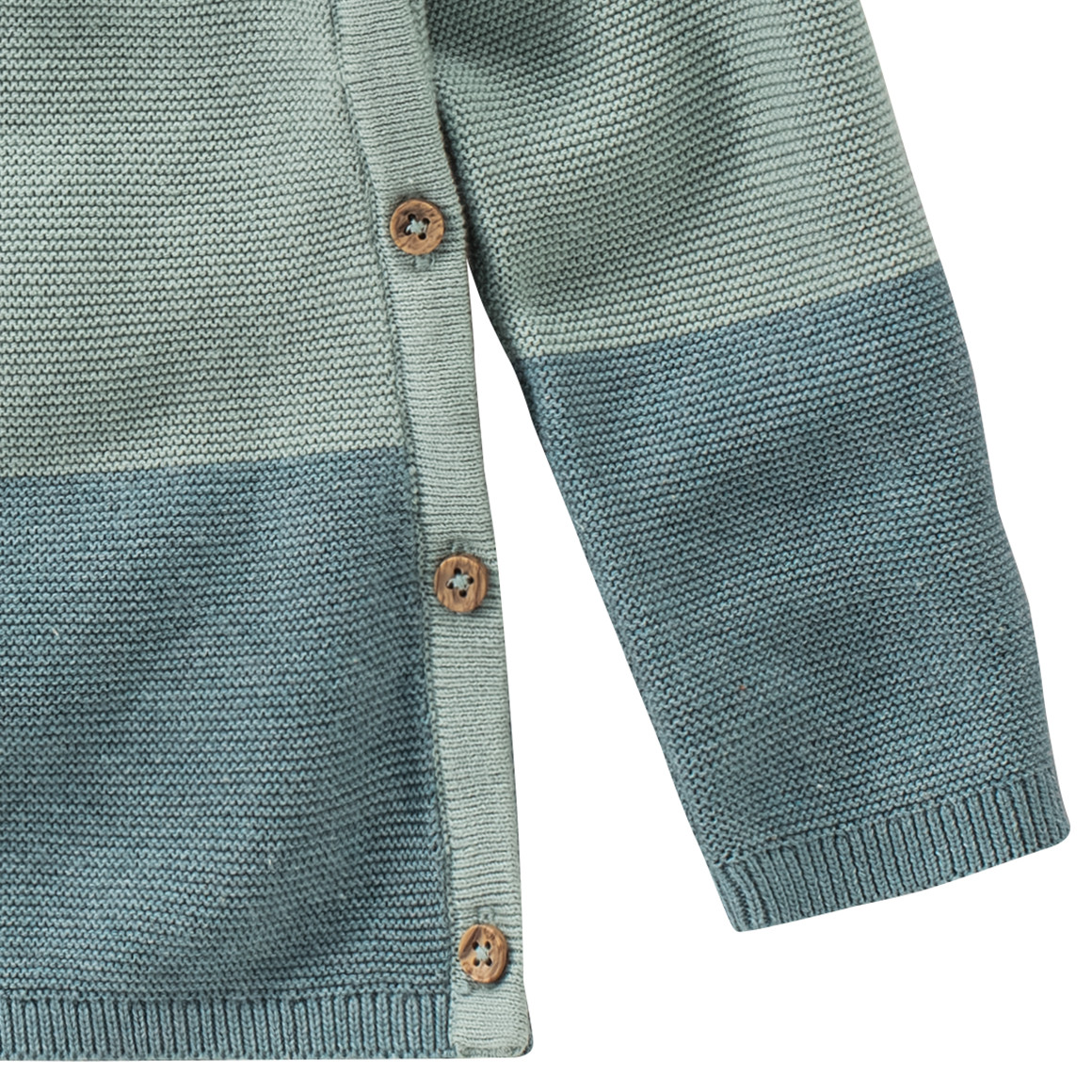 Baby Strickpullover mit Farbteiler