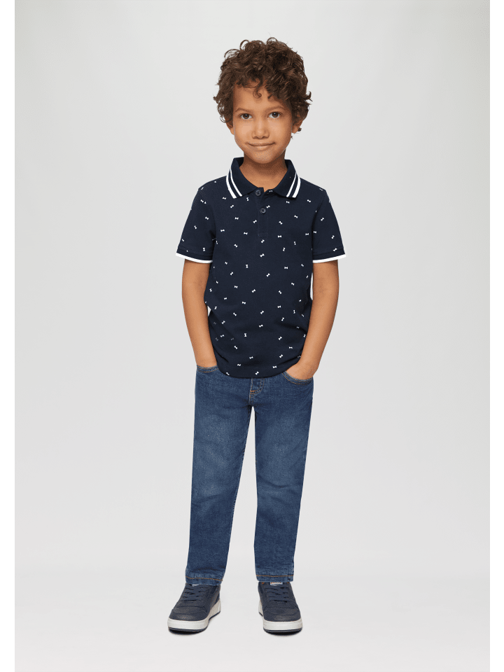 s.Oliver Polo-Shirt kurzarm in Blau günstig kaufen