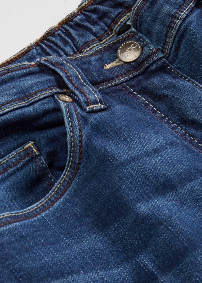 Stretch-Jeans mit extra weitem Bein und Bequembund