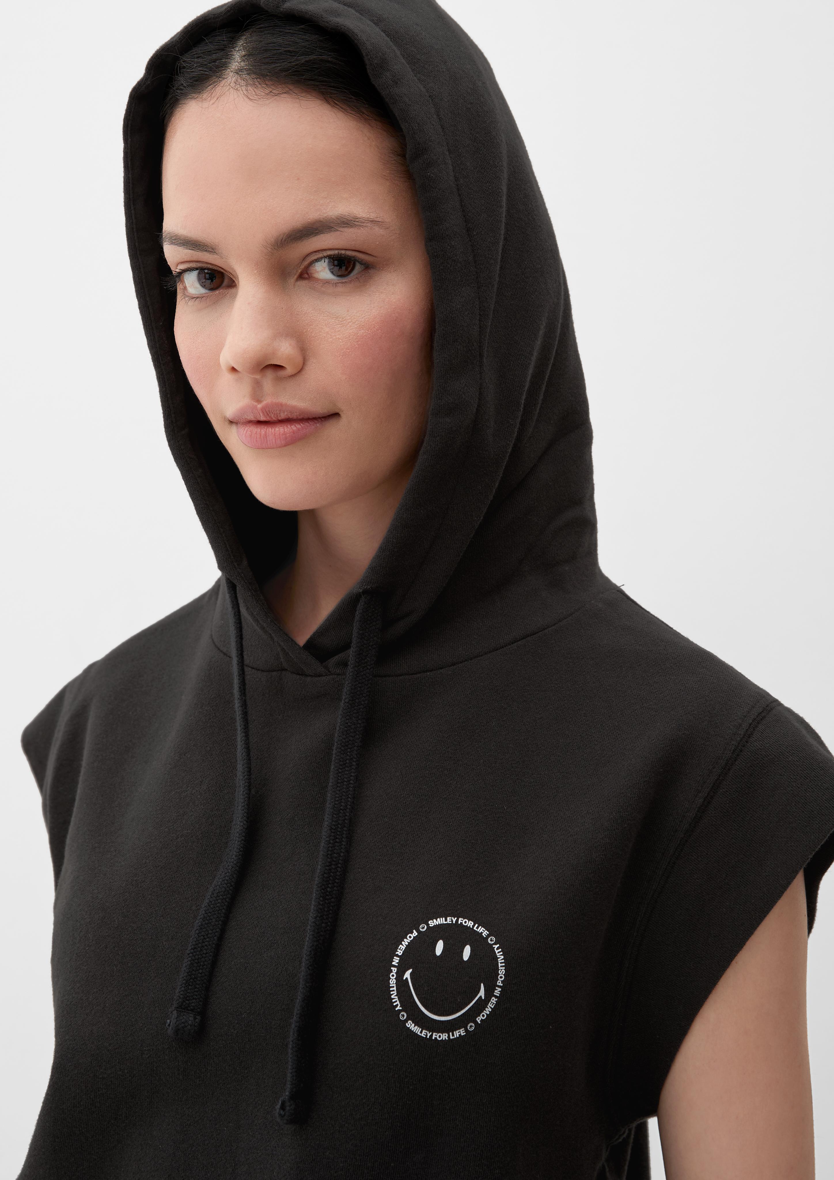 Kurzarm-Sweatshirt mit Smiley-Print  2131438-9999
