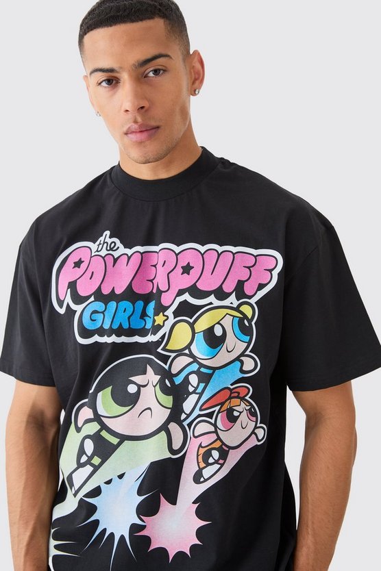 Oversize T-Shirt mit lizenziertem Powerpuff Girls Print