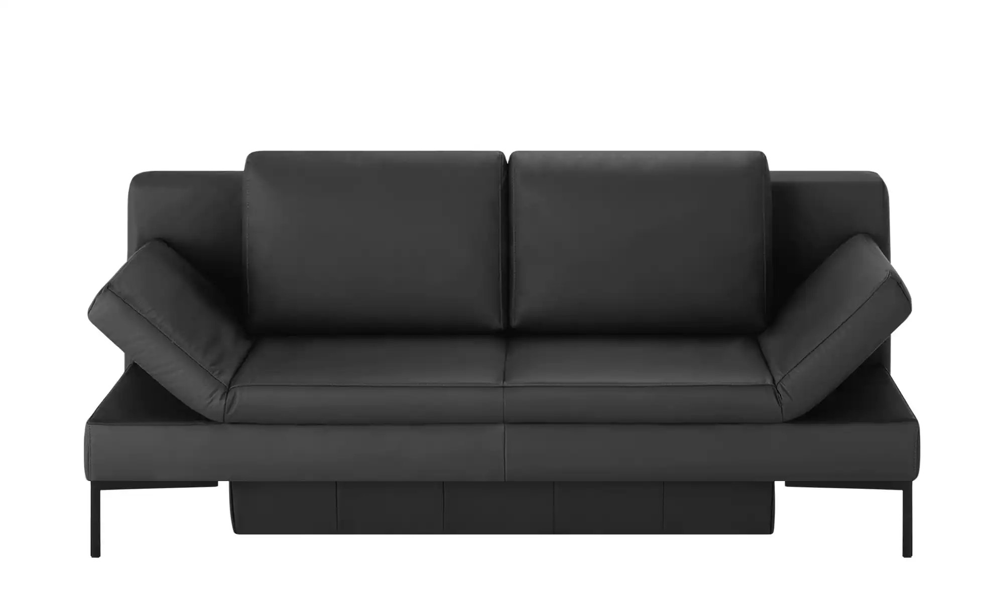 Schlafsofa mit Sitz- und Rückenfläche aus Echtleder Kenny