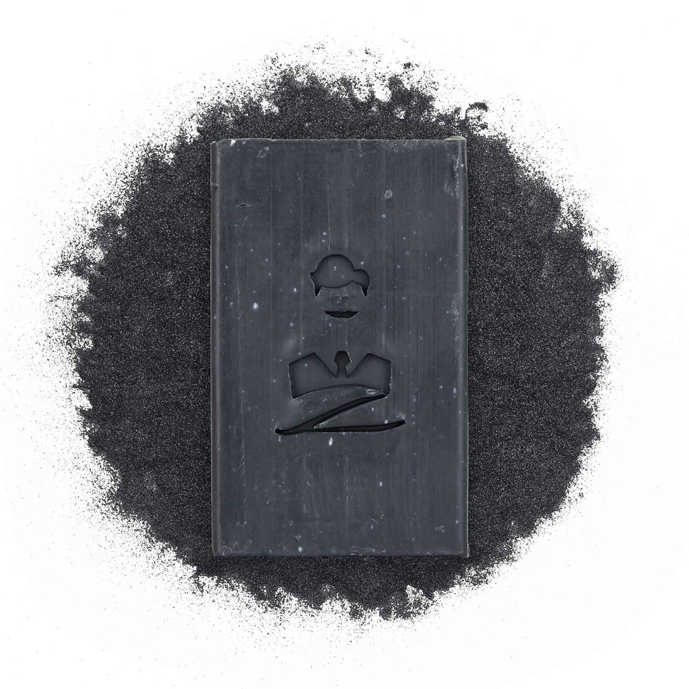 Monsieur Barbier Coal of Beauty Savon Purifiant Naturel pour Homme Savon Surgras Visage et Corps au Charbon Végétal