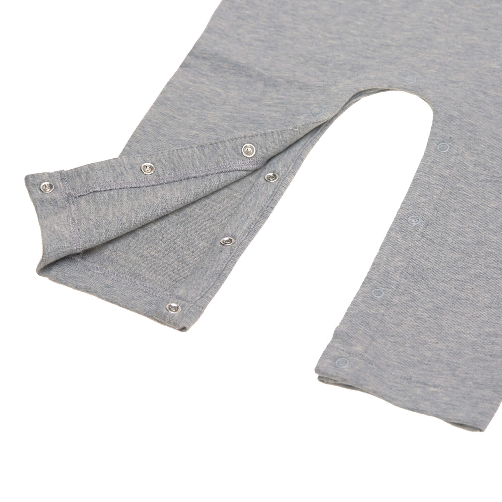 Strampler, Baby Overall - Bio Baumwolle, Grau