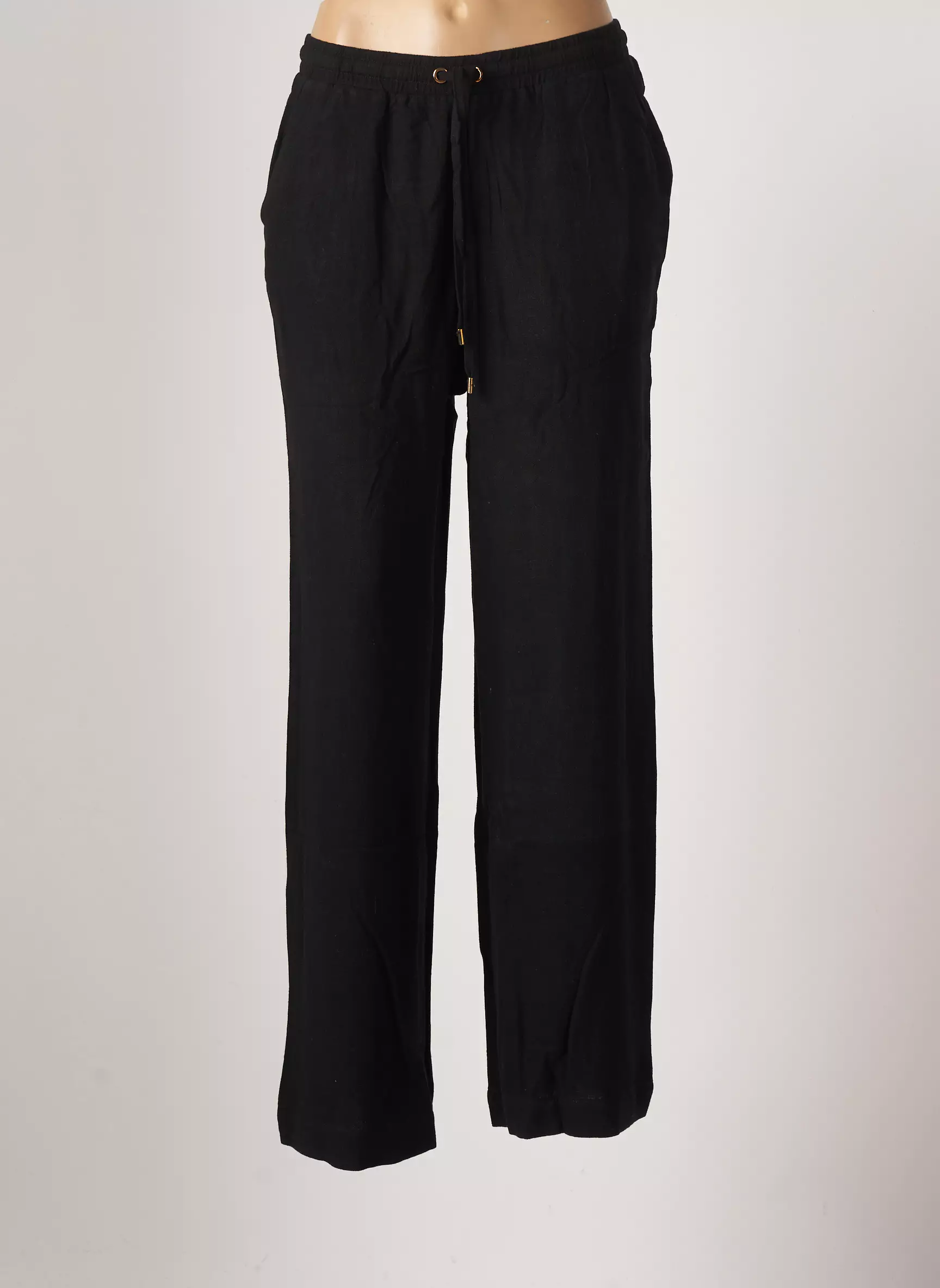 Kaffe Pantalons Larges Femme couleur noir