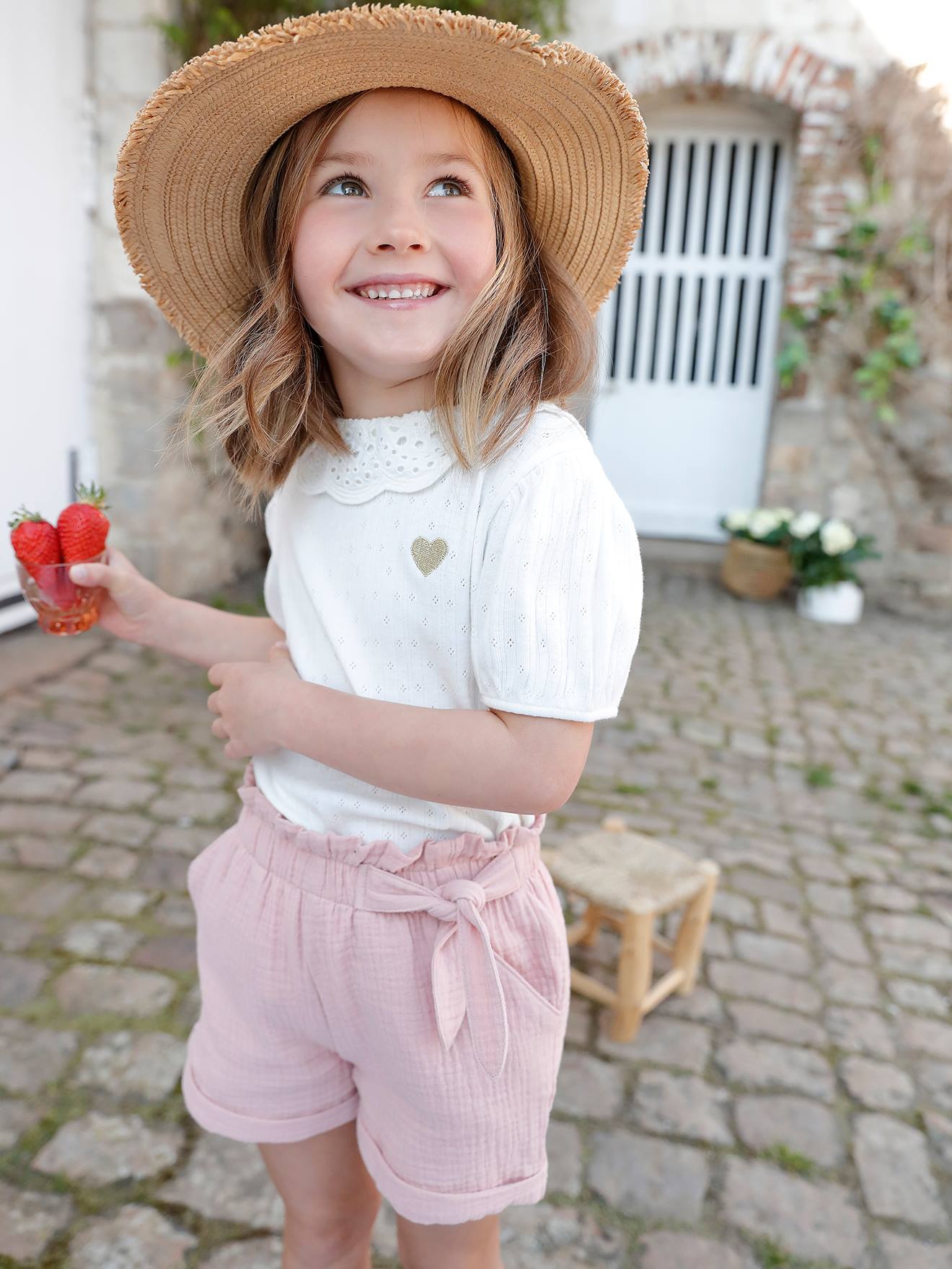 Short en gaze de coton style 