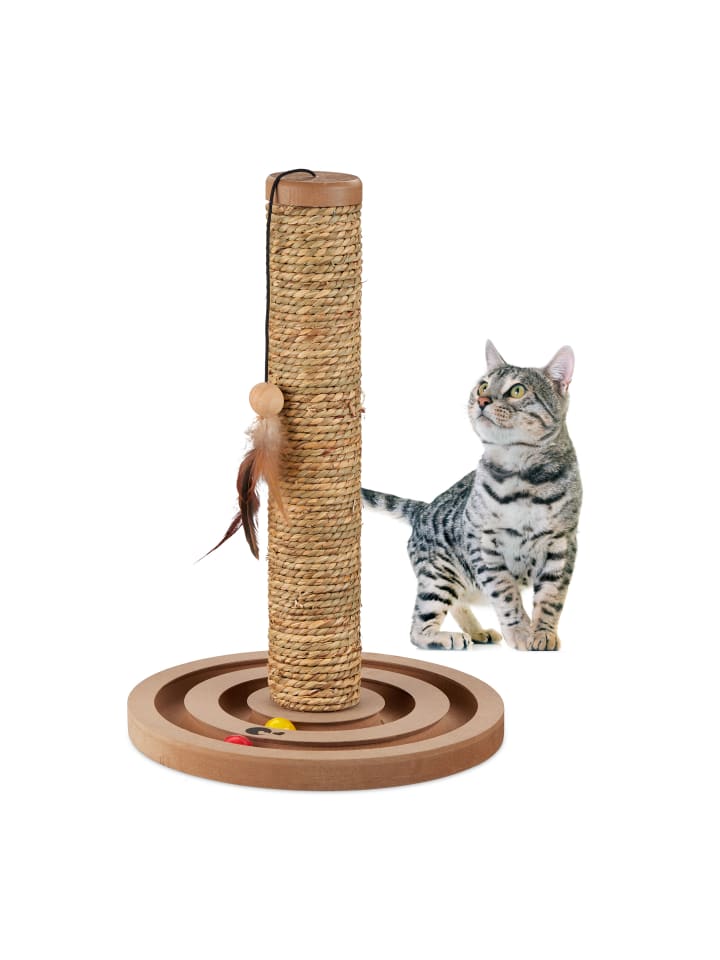 relaxdays Kratzsäule in Braun - (H)45 x Ø 30 cm günstig kaufen onesize