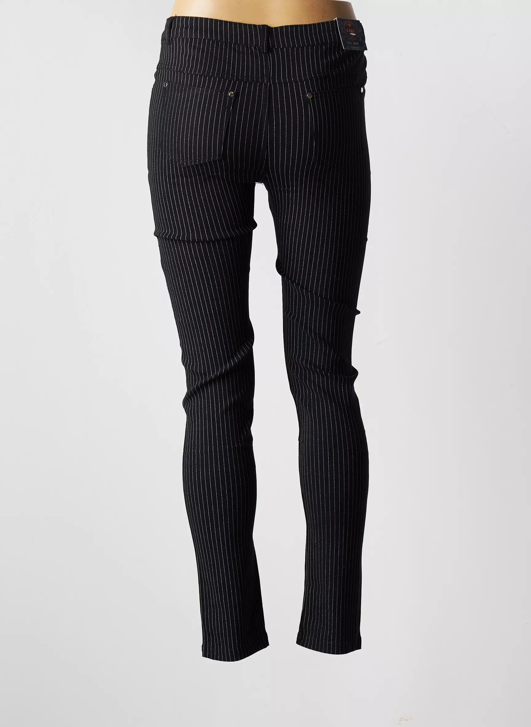 X Max Pantalons Slim Femme couleur noir