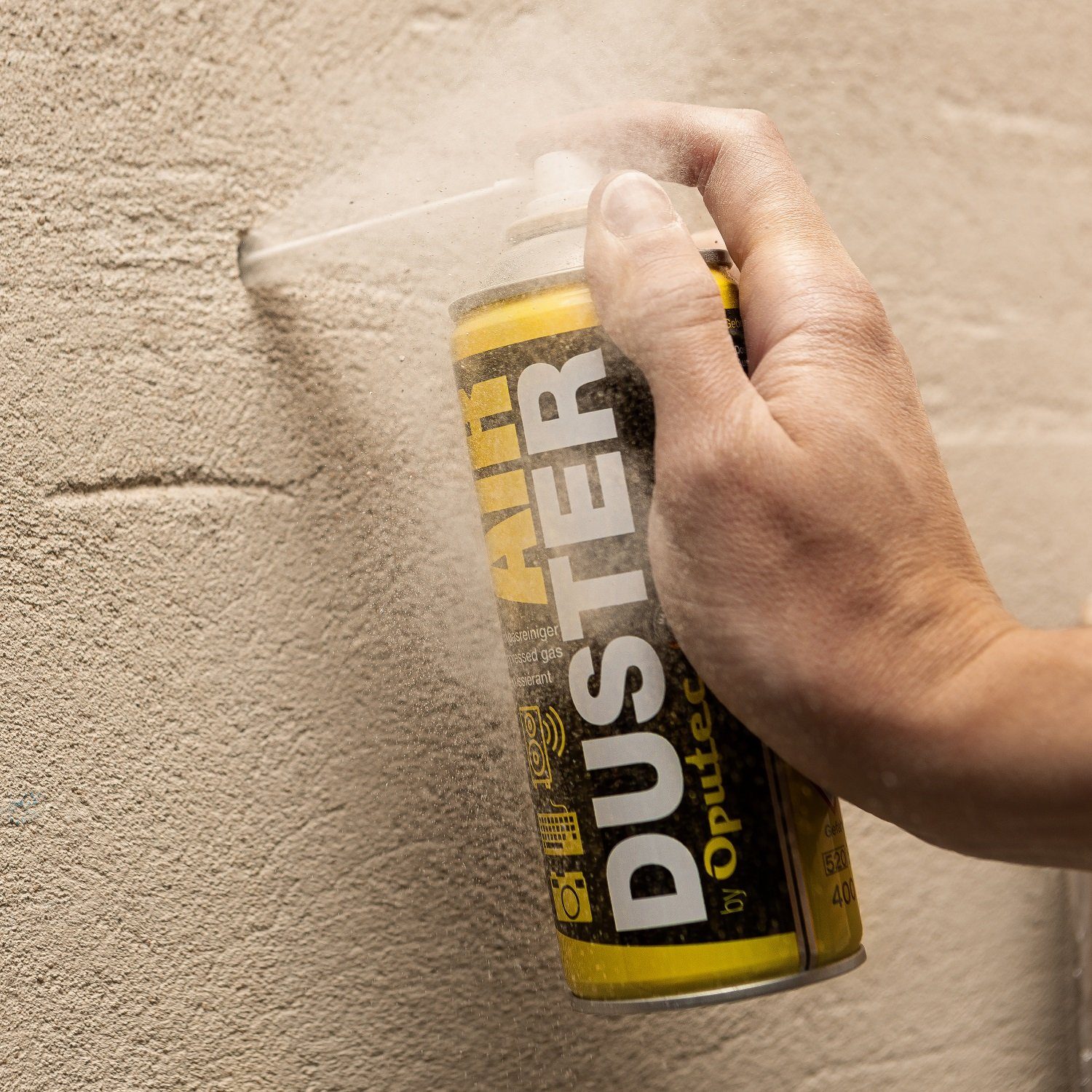 Oputec 3 x 400ml Druckluftspray Air Duster Druckgasreiniger Tastatur Reiniger Druckluftreiniger (Spar-Set)