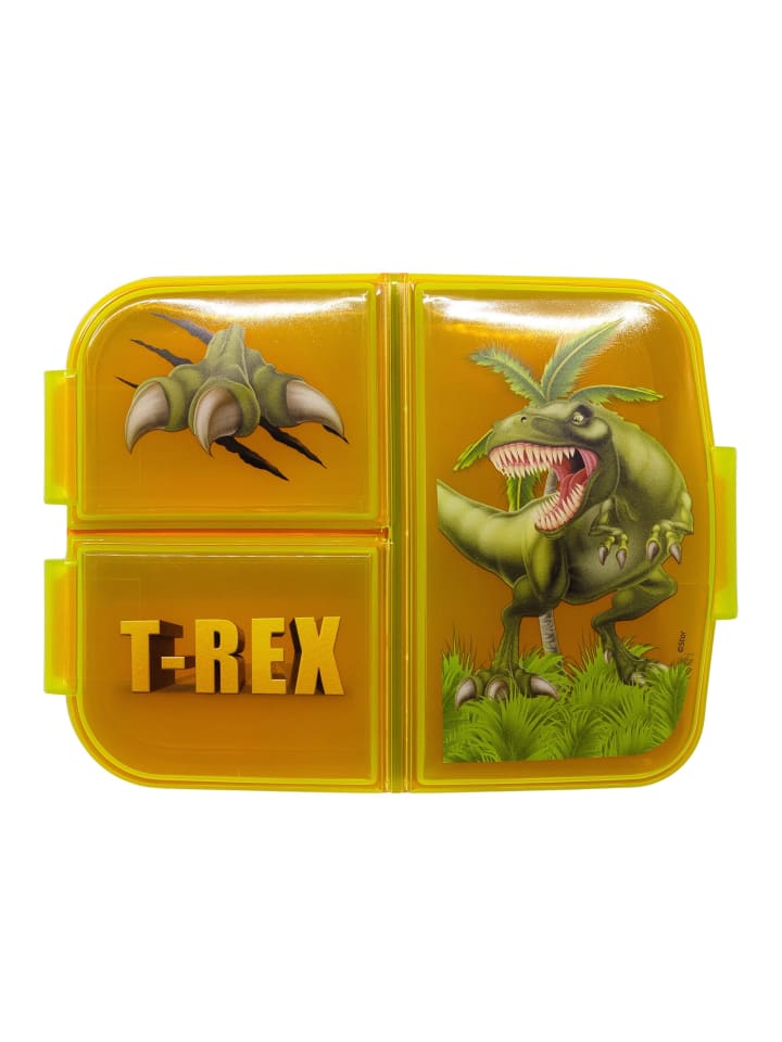 Yuhu.kids 2tlg. Set: Trinkflasche und Brotdose Dinosaurier T-Rex in Mehrfarbig günstig kaufen onesize