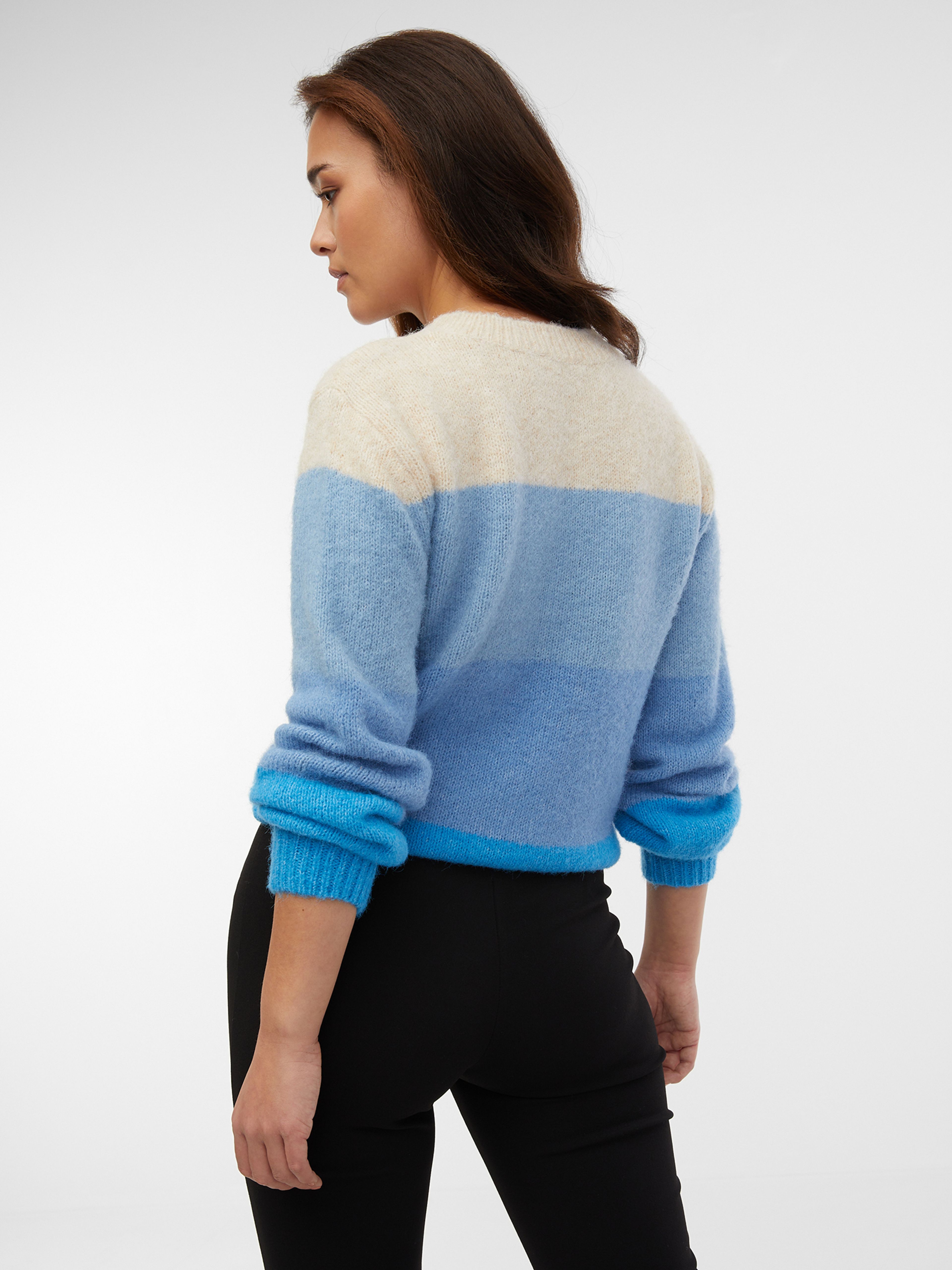 Blau gestreifter Damenpullover ORSAY