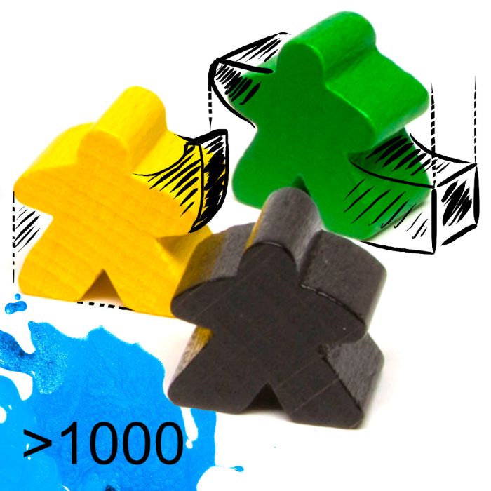 Eigene Meeple / Spielsteine ab 1.000 Stück