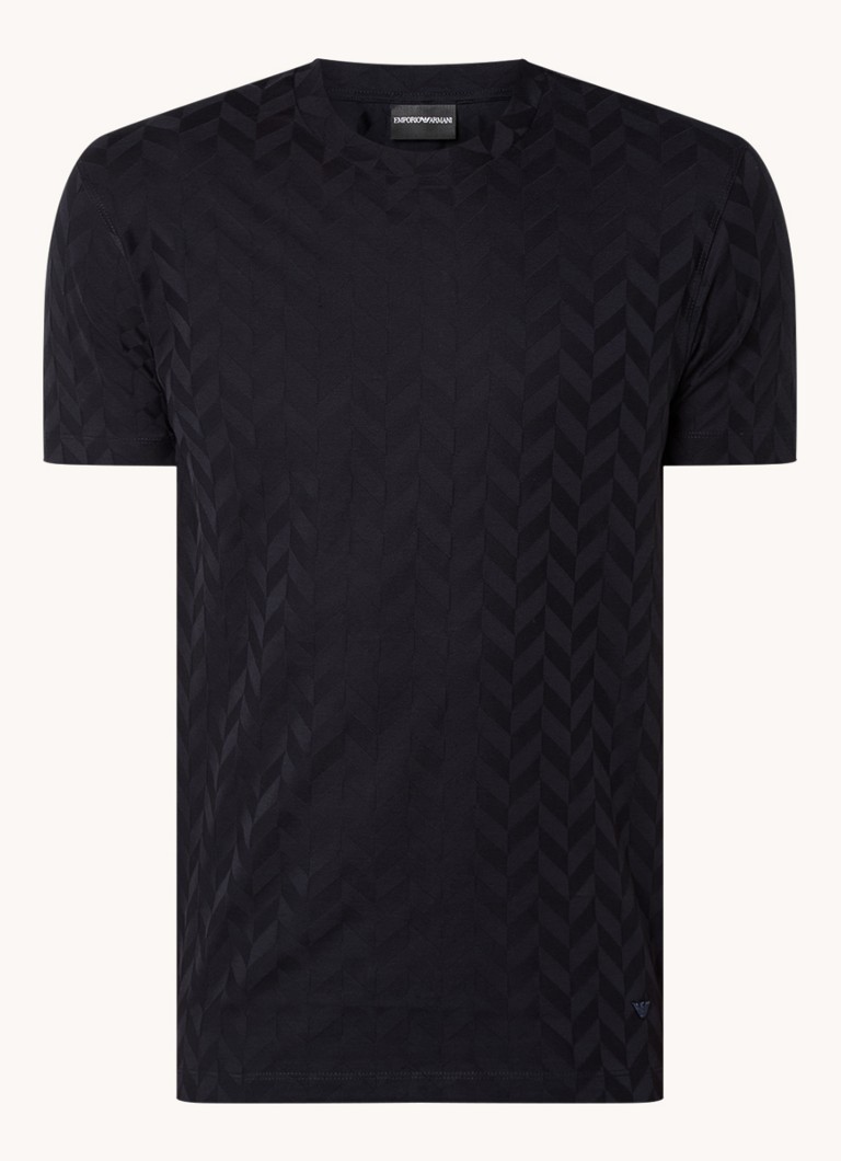 Tricou texturat și elastic Emporio Armani