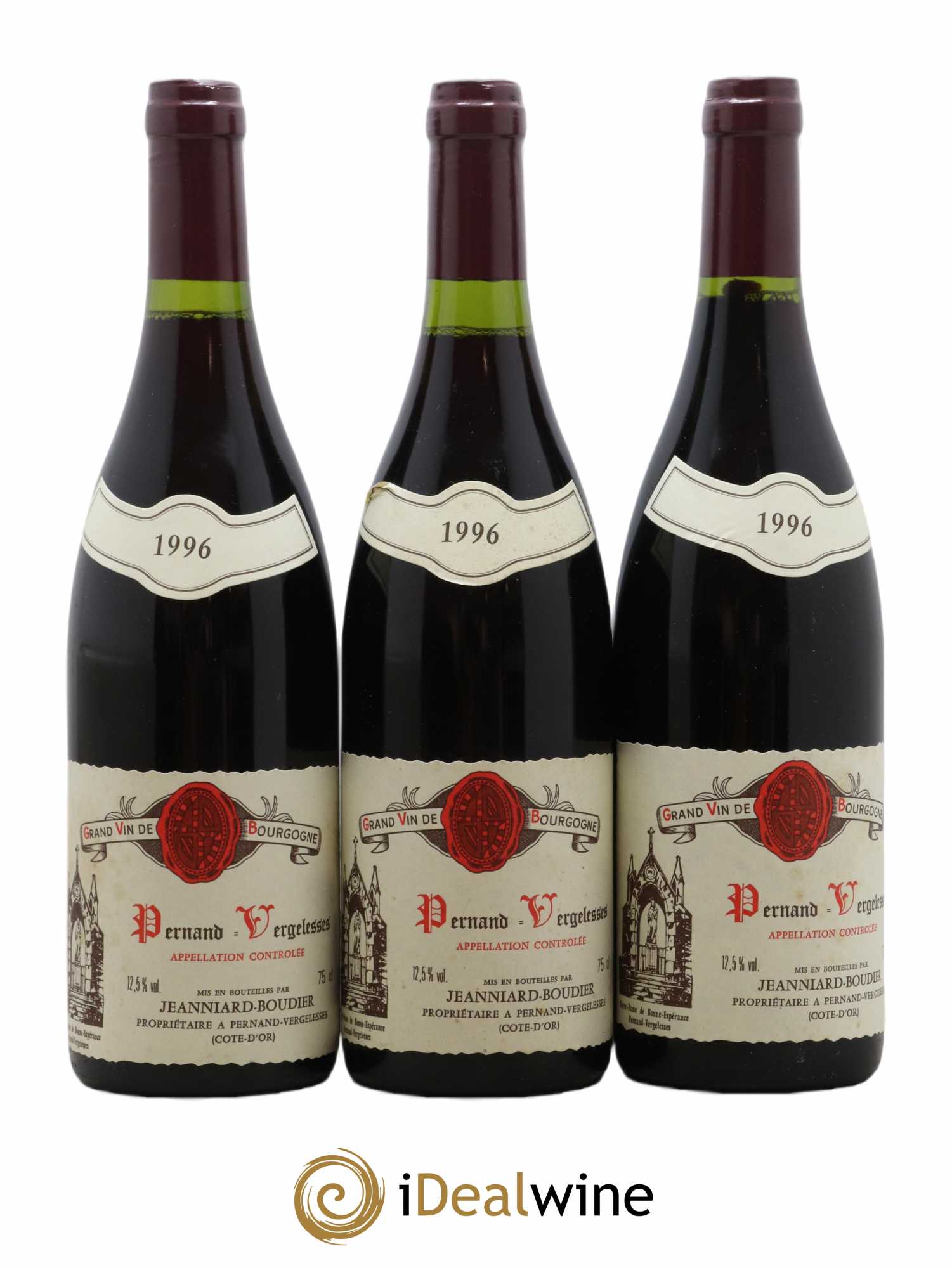 Pernand-Vergelesses Domaine Jeanniard Boudier 1996 - Lot de 6 Bouteilles