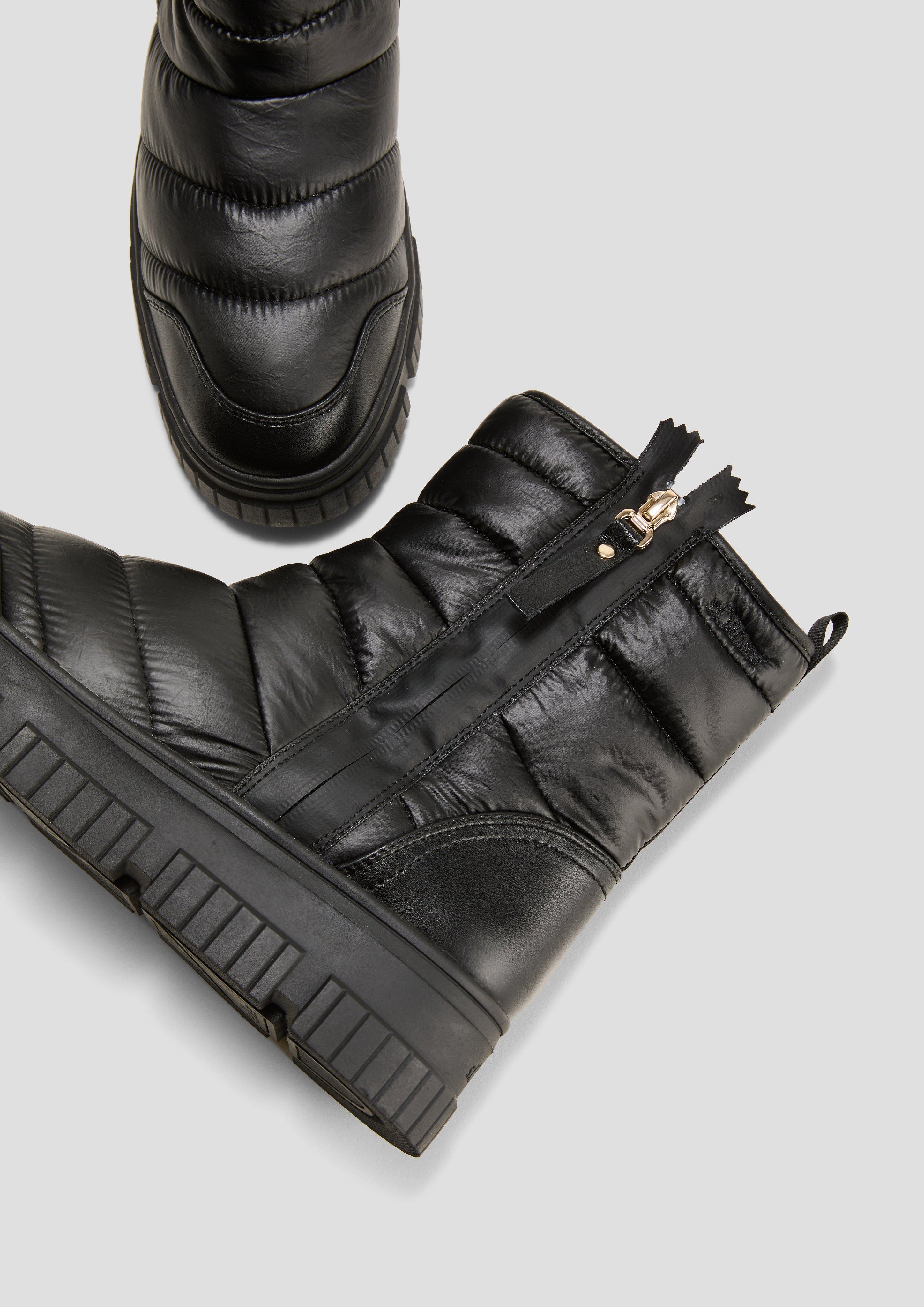 Gesteppter Stiefel mir Reißverschluss  6008576-001