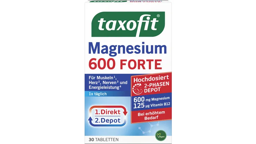 TAXOFIT Magnesium 600 Depot Tabletten 30 St