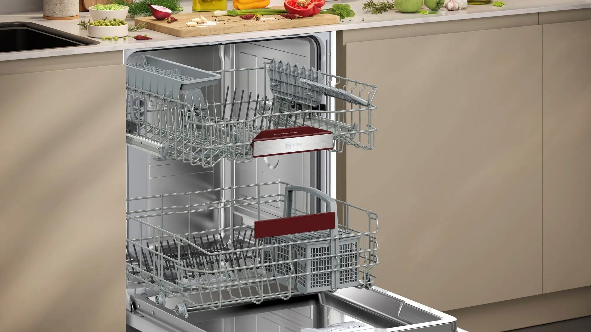 NEFF vollintegrierbarer Geschirrspüler N 70, S155EAX08E, 13 Maßgedecke