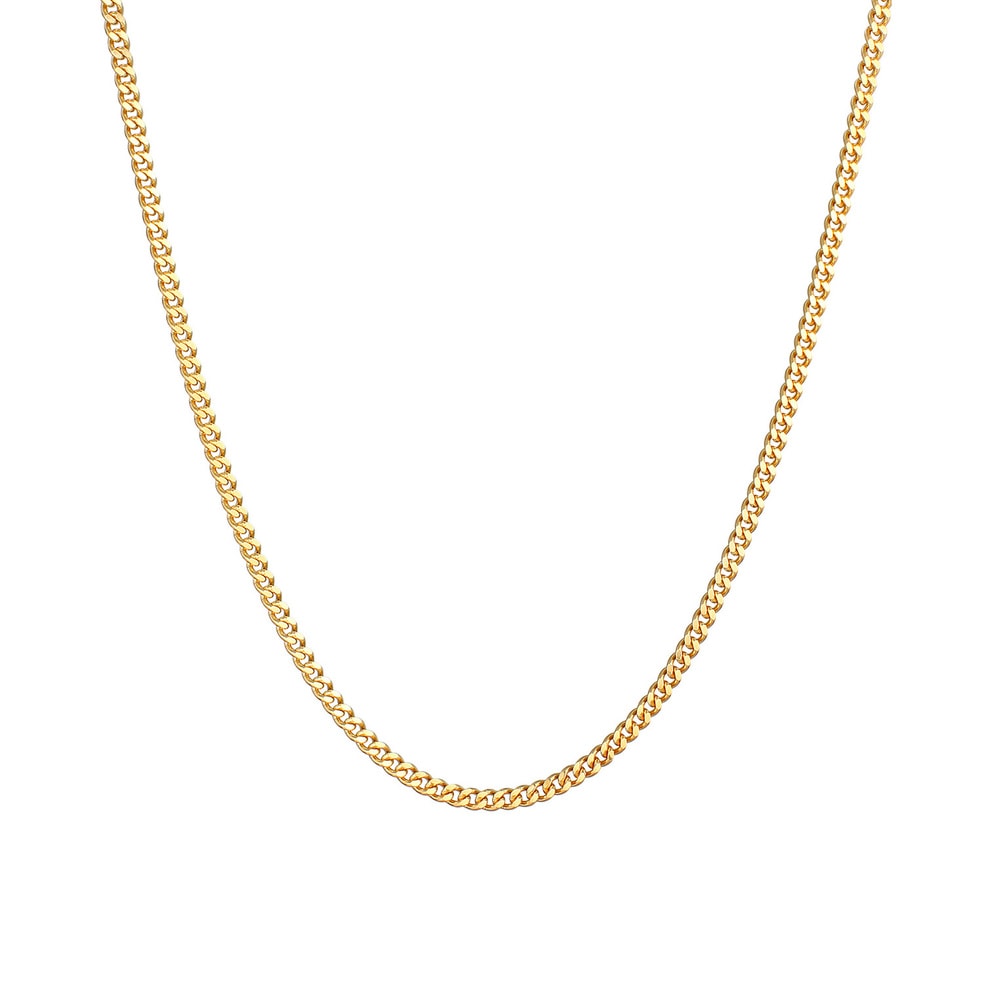 KUZZOI KUZZOI Collier Chaîne de Réservoirs Basic Minimal Massif Collier Homme - (925/100 collier