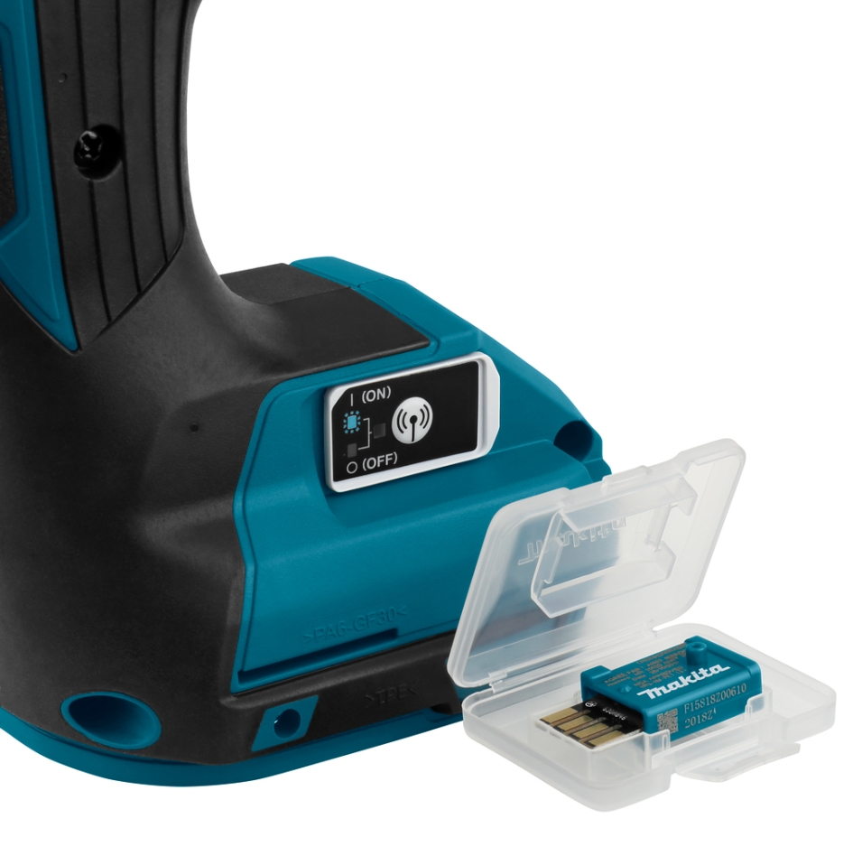 Makita DHR182ZWJU Kombihammer 18 Volt (ohne Akkus und Ladegerät) + mit Staubabsaugung und AWS-Sender