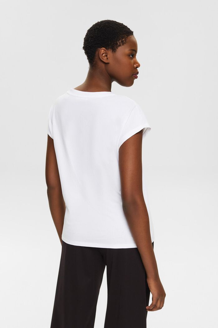 Baumwoll-T-Shirt mit Frontprint