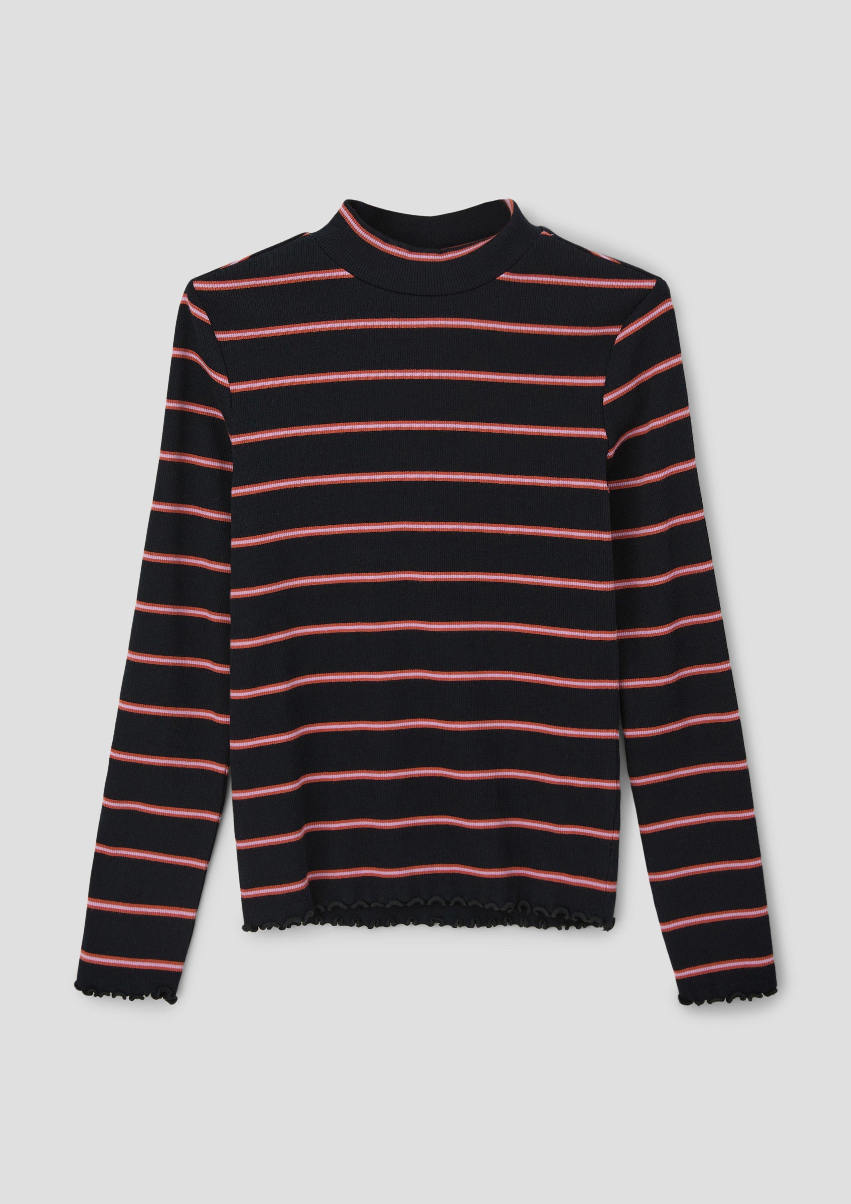 Gestreiftes Longsleeve mit Rippstruktur  2133797-99G1