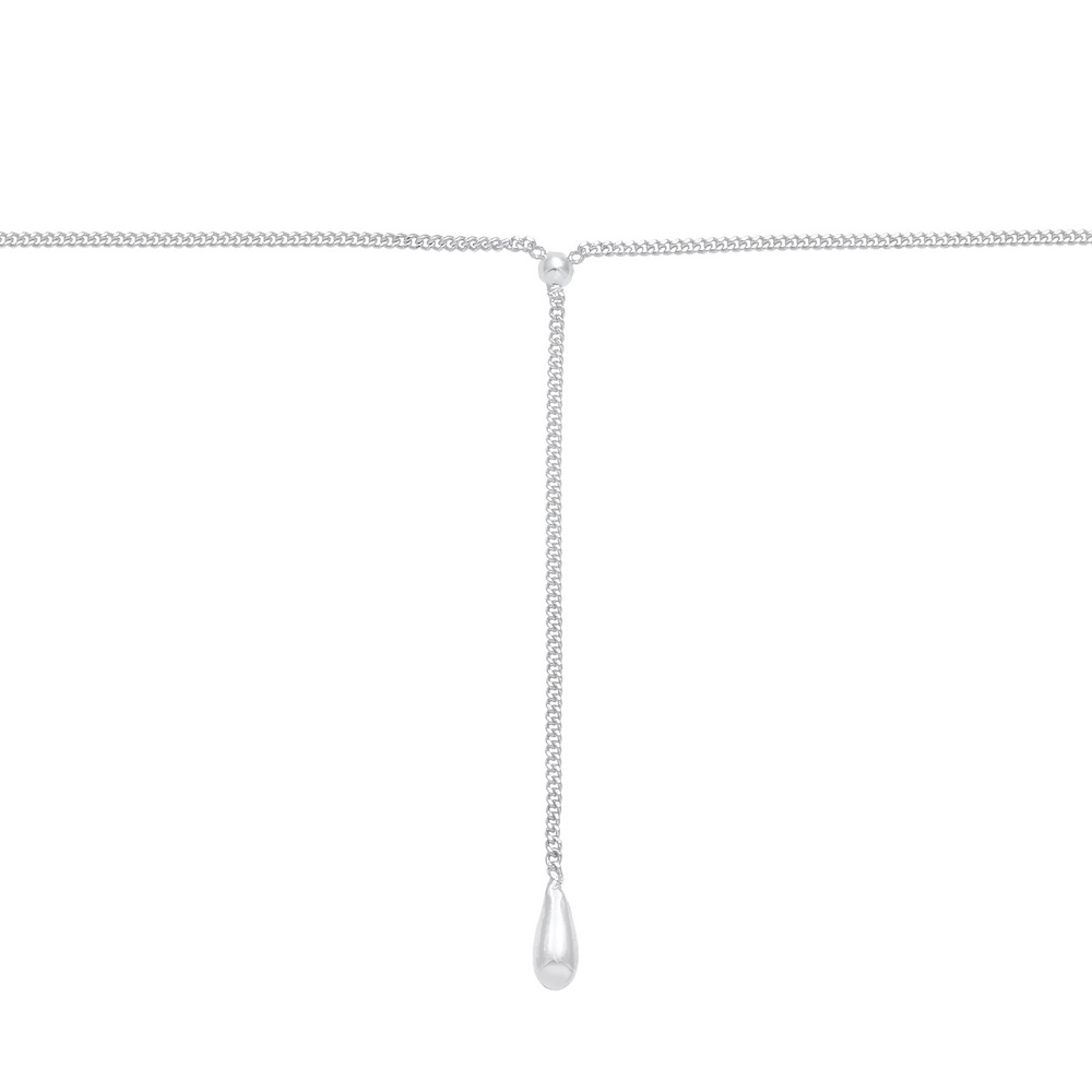 Elli Elli Collier Chaîne en Y pour le drop ball des dames en argent sterling 925 collier