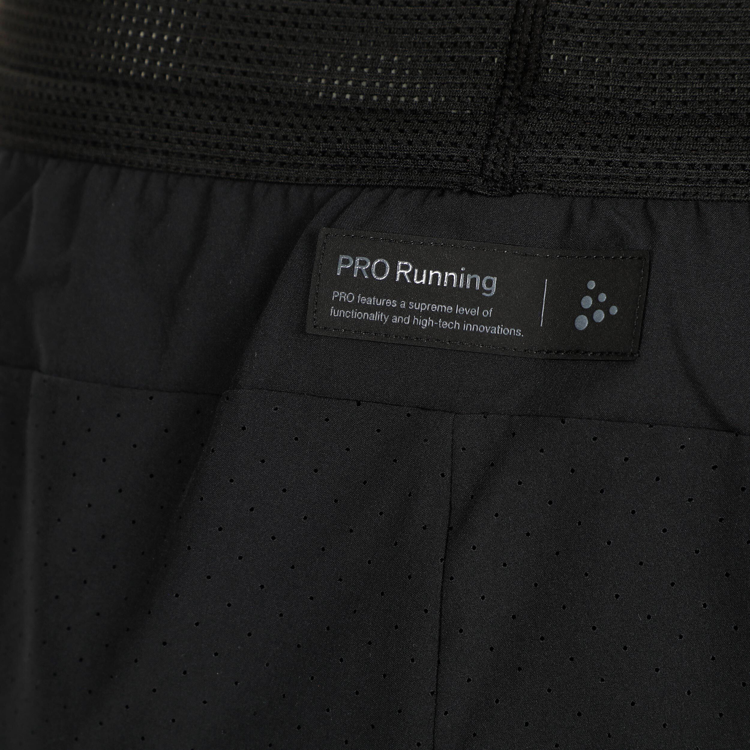 Pro Hypervent Split 2 Laufshorts Damen - Schwarz