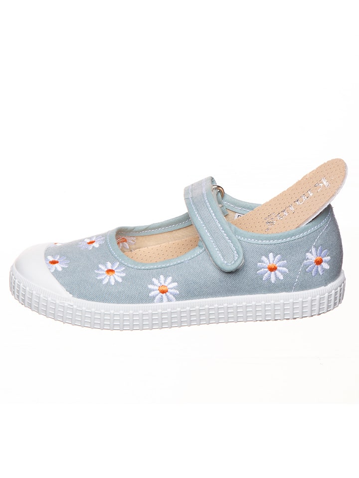 kmins Spangenballerinas in Hellblau günstig kaufen
