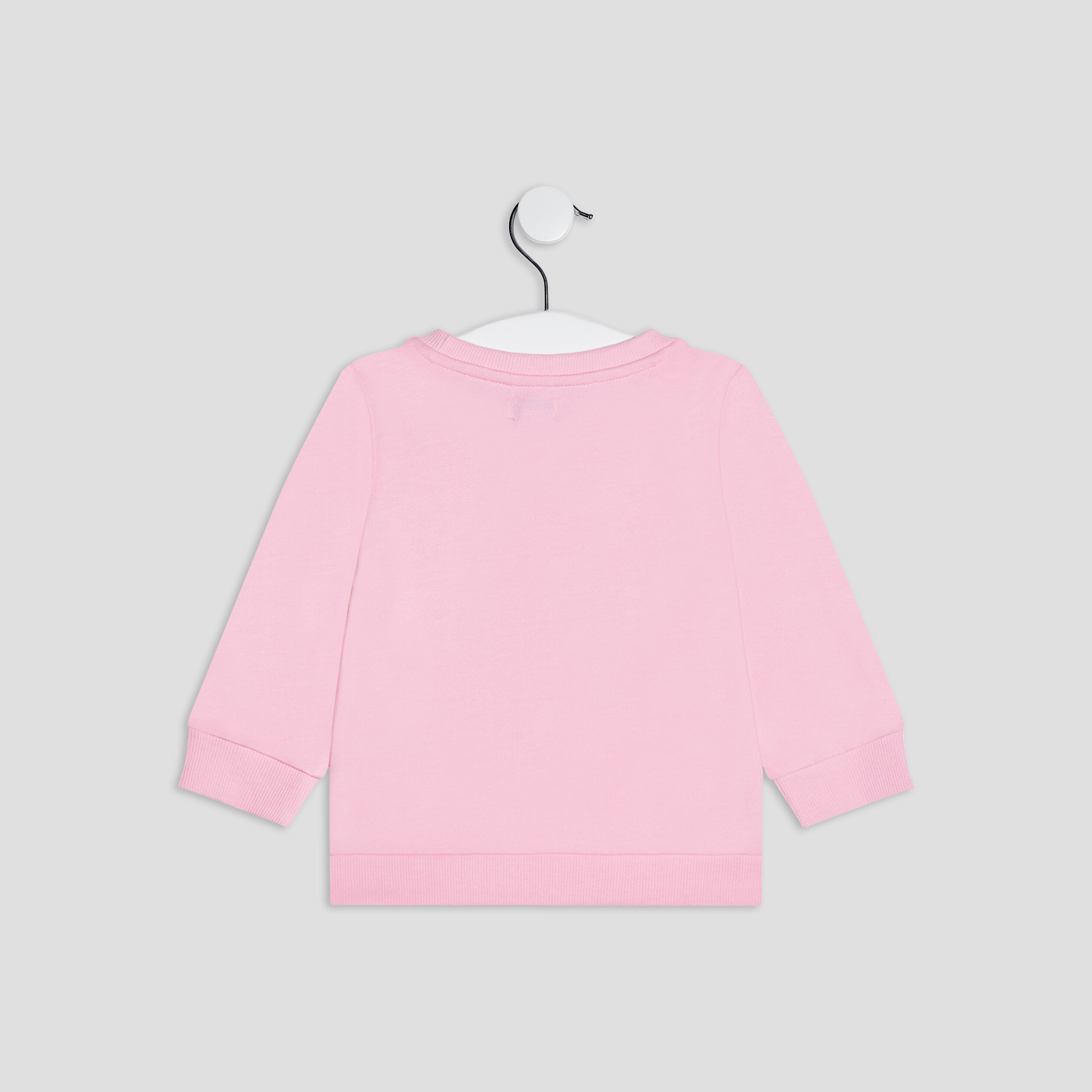 Sweat manches longues rose bébé fille | La Halle
