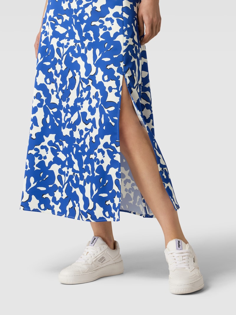 Midirock mit Gehschlitz Modell 'Veconty' in royalblau