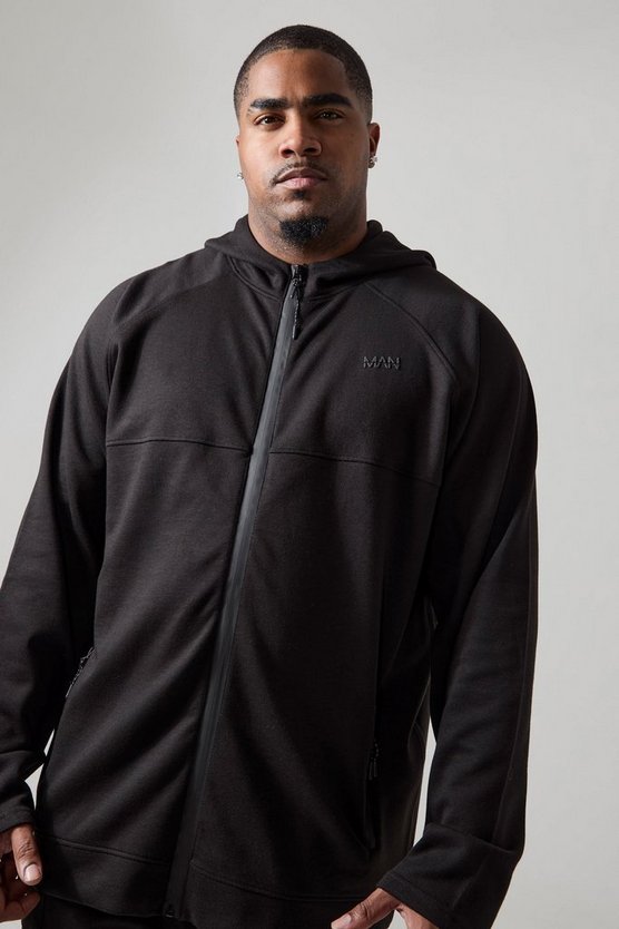 Plus Man Active Hoodie mit Reißverschluss