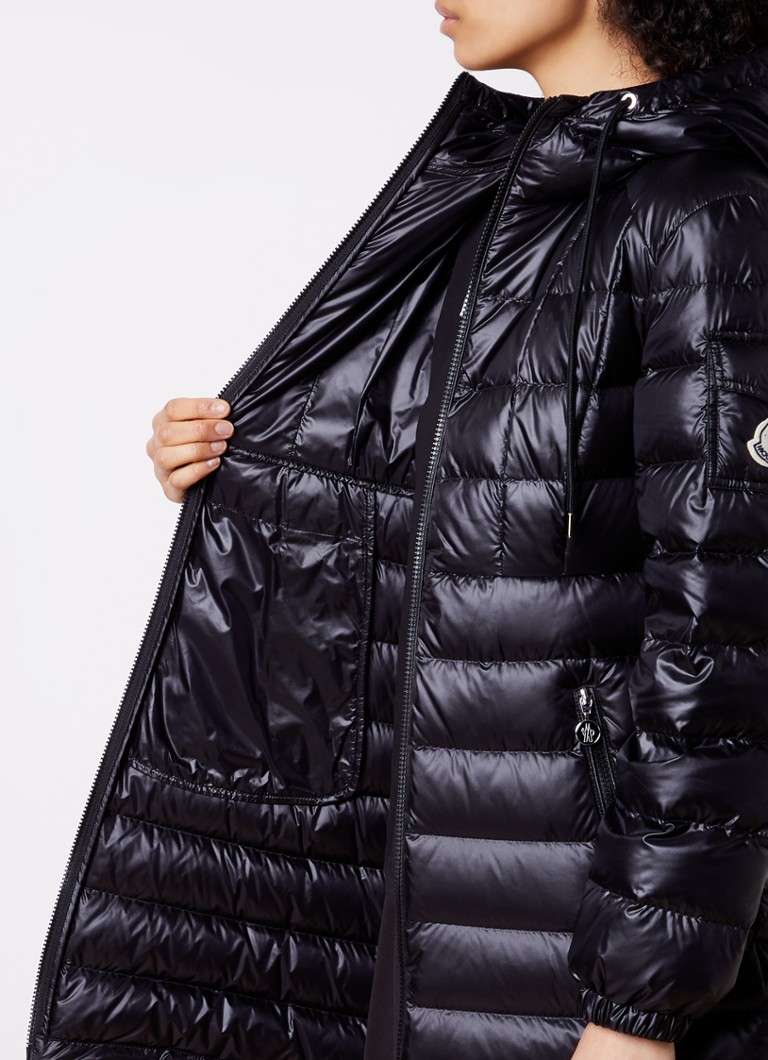 Parka matlasată cu puf Moncler și logo